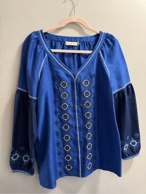 Tory Burch Katya Tunic Silk Blouse